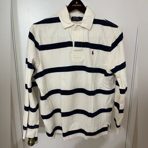 Polo Ralph Lauren Rugby Shirt Custom Fit Size L